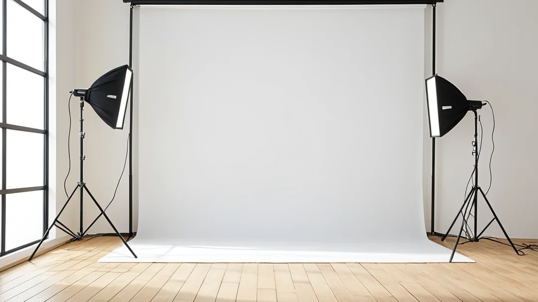 Studio photo prêt pour une production de contenu